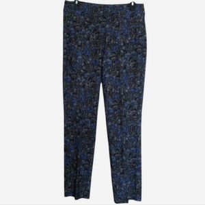 Chico's Travelers Collection Printed Crepe Ankle Pants